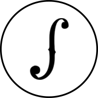 f-hole round violin logo small